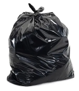 16" x 14" x 36" 30 Gallon 1Mil Black Kitchen Bags, 250/Case