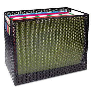 Urban Collection Punched Metal Desktop File, 1 Section, Letter to Legal Size Files, 13" x 5.75" x 10