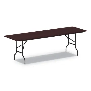 Wood Folding Table, 95 7/8w x 29 7/8d x 29 1/8h, Mahogany