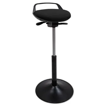 Perch Sit Stool, Black/Black, Black Base