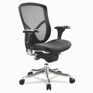 Alera EQ Series Ergonomic Multifunction Mid-Back Mesh Chair, Supports up to 250 lbs., Black Seat/Bla