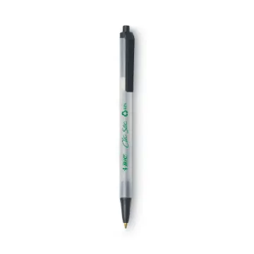 PEN,CLICSTIC,RECYCLD,MED,BK, Minimum order quantity - 18 DZ