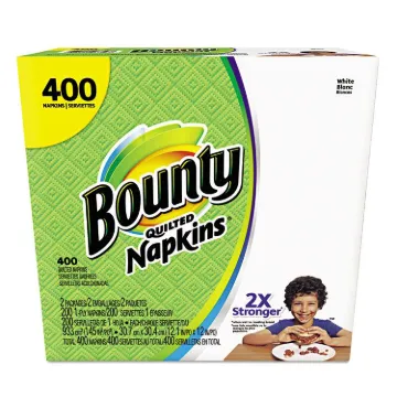 Quilted Napkins, 1-Ply, 12.2 x 12, White, 200/Pack, 400/Carton