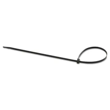 UVB Cable Ties, 14", 75 lb, UV Black, 100/Pack