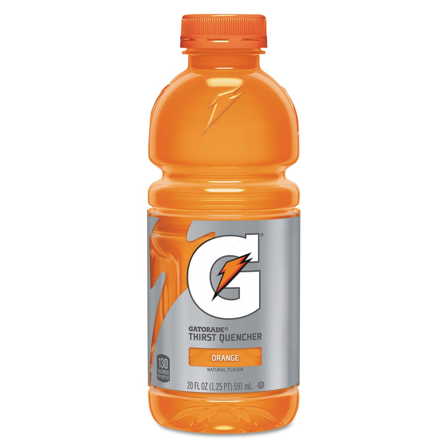 GSeries Perform 02 Thirst Quencher, Orange, 20 oz Bottle, 24/Carton
