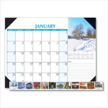 Earthscapes Scenic Desk Pad Calendar, 22 x 17, 2021