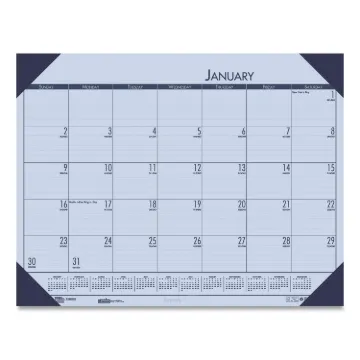 Recycled EcoTones Sunset Orchid Monthly Desk Pad Calendar, 22 x 17, 2021