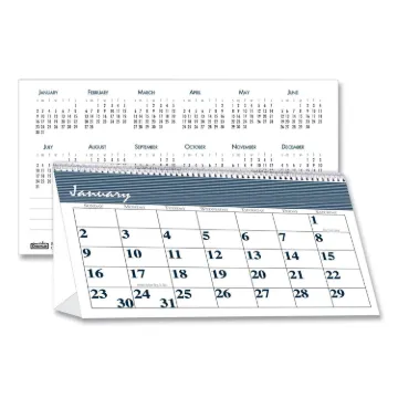 Recycled Bar Harbor Desk Tent Monthly Calendar, 7 x 4.25, 2021