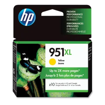 CN048AN140 (HP 951XL) Ink Cartridge, 1500 Page-Yield, Yellow