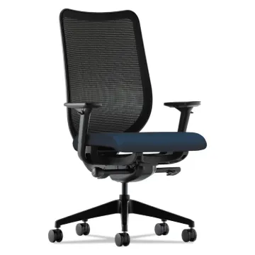 Nucleus Series Work Chair with Ilira-Stretch M4 Back, Supports up to 300 lbs., Navy Seat/Back, Black