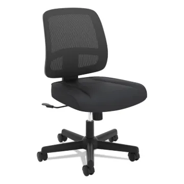 ValuTask Mesh Back Task Chair, Supports Up to 250 lb, 15" to 19" Seat Height, Black