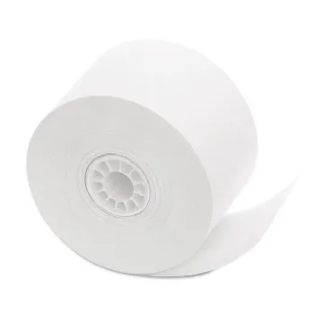 Impact Bond Paper Rolls, 1.75" x 150 ft, White, 10/Pack