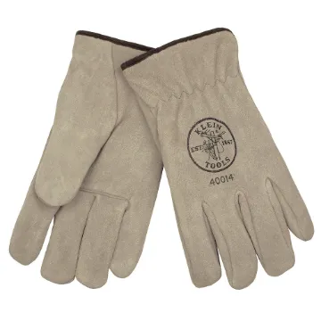 400 Lined Drivers Gloves, Suede Cowhide, Large