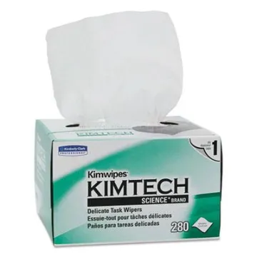 Kimwipes Delicate Task Wipers, 1-Ply, 4 2/5 x 8 2/5, 280/Box, 30 Boxes/Carton