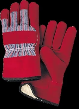 1 Dozen Winter Glove, Leather Palm with Fur Lining