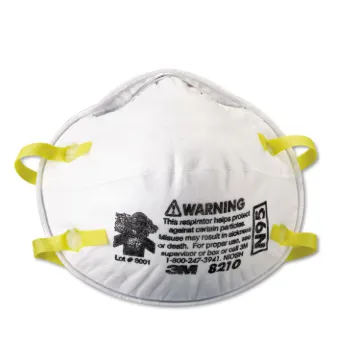 3M Dust Respirators 8210, N95, 20-Pack, 56 Cases/Pallet (448) Box
