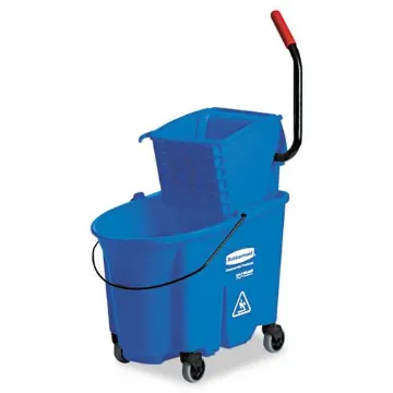 WaveBrake Side-Press Wringer/Bucket Combo, 8.75gal, Blue