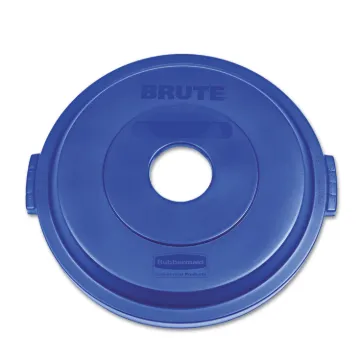 Bottle/Can Recycling Top for BRUTE 32 gal Containers, Blue