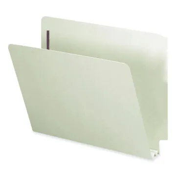 End Tab 2" Expansion Pressboard File Folders w/Two SafeSHIELD Coated Fasteners, Straight Tab, Letter