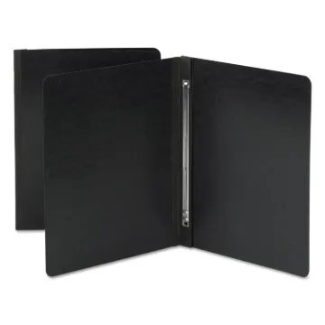 Prong Fastener Premium Pressboard Report Cover, Two-Piece Prong Fastener 3" Capacity, 8.5 x 11, Blac