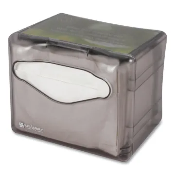 Venue Napkin Dispenser w/Advertising Inset, 6 1/2x6 1/8x6 8/9, Cap: 200, Black