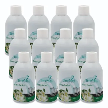 Premium Metered Air Freshener Refill, Country Garden, 6.6 oz Aerosol, 12/Carton