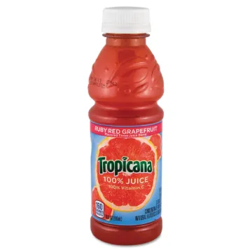 100% Juice, Ruby Red Grapefruit, 10oz Plastic Bottle, 24/Carton