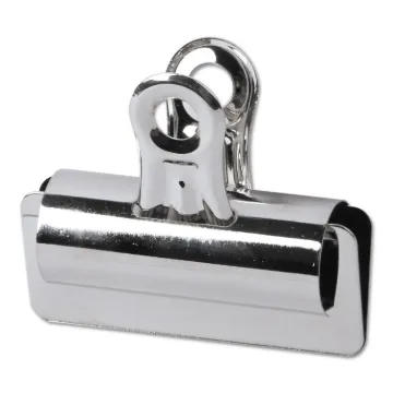 Bulldog Clips, Large, Nickel-Plated, 12/Pack