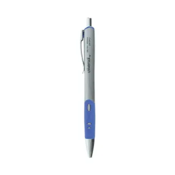 Comfort Grip Retractable Gel Pen, Medium 0.7mm, Blue Ink, Silver Barrel, Dozen