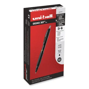 307 Retractable Gel Pen, Micro 0.5 mm, Black Ink/Barrel, Dozen