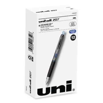 207 Signo Gel Ultra Micro Retractable Gel Pen, 0.38mm, Blue Ink, Smoke Barrel