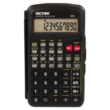 920 Compact Scientific Calculator with Hinged Case,10-Digit, LCD
