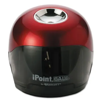 iPoint Ball Battery Sharpener, Red/Black, 3w x 3d x 3 1/3h (MINIMUM ORDER QUANTITY IS 12 EA OR 1 CT)