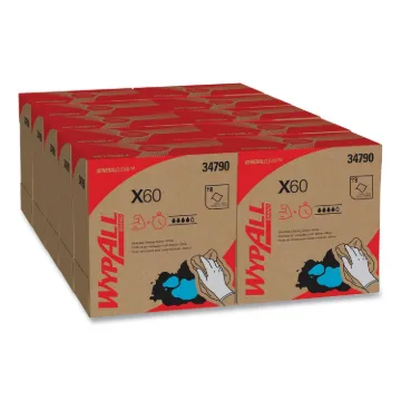 X60 Cloths, POP-UP Box, White, 9 1/8 x 16 7/8, 126/Box, 10 Boxes/Carton