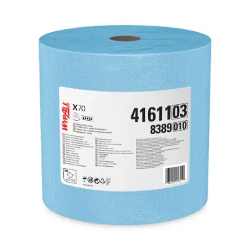 X70 Cloths, Jumbo Roll, 12 1/2 x 13 2/5, Blue, 870/Roll