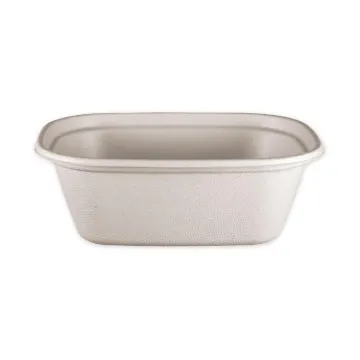 Fiber Containers, 48 oz, 8.5" Diameter x 3"h, Natural, 400/Carton