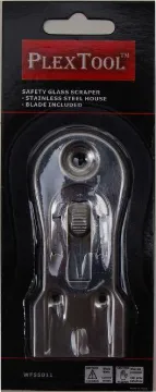 Safety Glass Scraper with Stainless Steel House