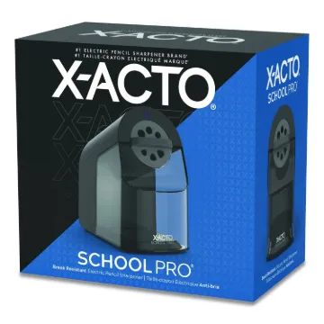 School Pro Classroom Electric Pencil Sharpener, Blue/Gray (MINIMUM ORDER QUANTITY IS 1 CT OR 6 EA)