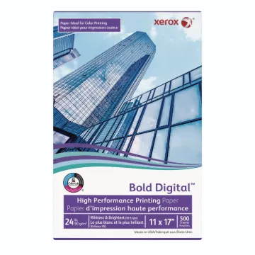 Bold Digital Printing Paper, 98 Bright, 24lb, 11 x 17, White, 500/Ream