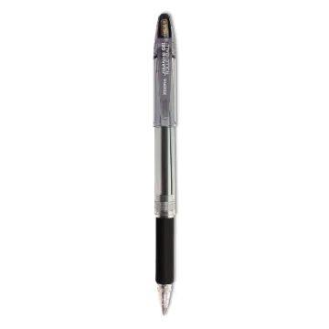 Jimnie Stick Gel Pen Value Pack, Medium 0.7mm, Black Ink, Smoke Barrel, 24/Box
