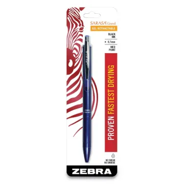 Sarasa Grand Gel Pen, Retractable, Medium 0.7 mm, Black Ink, Navy Barrel