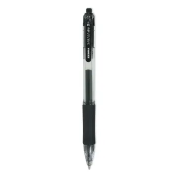 Sarasa Dry Gel X20 Retractable Gel Pen, Medium 0.7mm, Black Ink, Smoke Barrel, 36/Pack