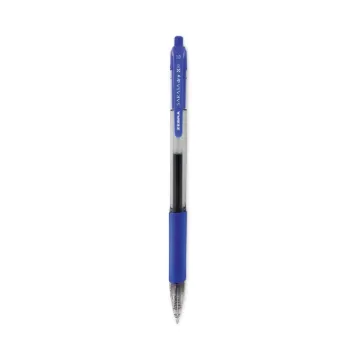 Sarasa Dry Gel X20 Retractable Gel Pen, Bold 1mm, Blue Ink, Translucent Blue Barrel, Dozen