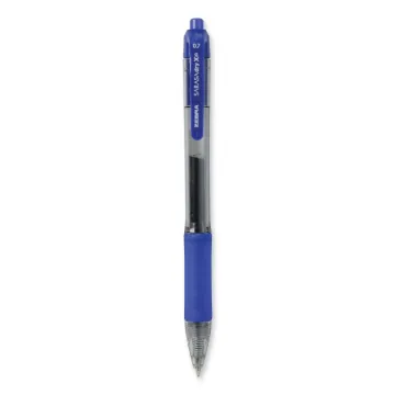 Sarasa Dry Gel X20 Retractable Gel Pen, Medium 0.7mm, Blue Ink, Translucent Blue Barrel, Dozen