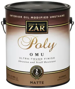 ZAR 36413 Polyurethane Paint, Liquid, Antique Flat, 1 gal, Can