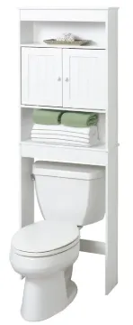 Zenna Home Cottage 9119W Bathroom Spacesaver, 3-Shelf, Wood