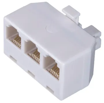 Zenith TS1001SPJ3W Telephone Splitter, 3-Port/Way, White