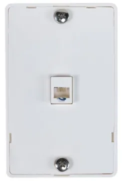 Zenith TW1001WPW Wall Phone Jack, White