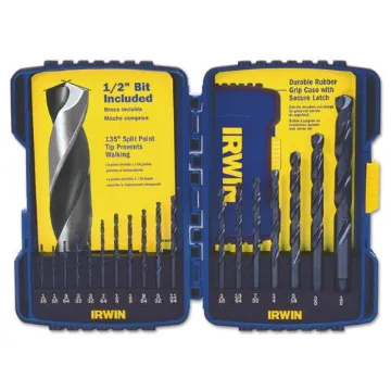 15-pc Cobalt Sets, 1/16 in - 3/8 in Cut Dia.