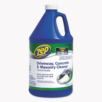Zep ZUCON128 Concrete and Masonry Cleaner, Liquid, Mild, Characteristic, Clear/Purple, 128 oz, Can